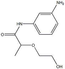 N-(3-aminophenyl)-2-(2-hydroxyethoxy)propanamide Struktur