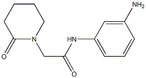 N-(3-aminophenyl)-2-(2-oxopiperidin-1-yl)acetamide Struktur