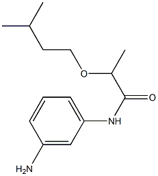 N-(3-aminophenyl)-2-(3-methylbutoxy)propanamide Struktur