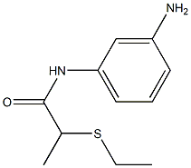 N-(3-aminophenyl)-2-(ethylsulfanyl)propanamide Struktur