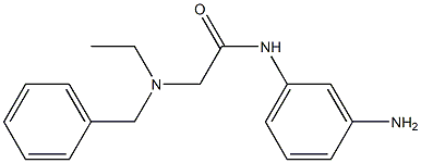 N-(3-aminophenyl)-2-[benzyl(ethyl)amino]acetamide Struktur