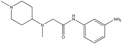 N-(3-aminophenyl)-2-[methyl(1-methylpiperidin-4-yl)amino]acetamide Struktur