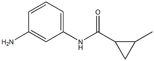 N-(3-aminophenyl)-2-methylcyclopropanecarboxamide Struktur