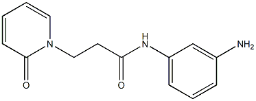 N-(3-aminophenyl)-3-(2-oxopyridin-1(2H)-yl)propanamide Struktur