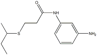 N-(3-aminophenyl)-3-(butan-2-ylsulfanyl)propanamide Struktur