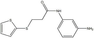 N-(3-aminophenyl)-3-(thiophen-2-ylsulfanyl)propanamide Struktur