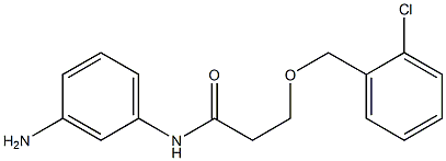 N-(3-aminophenyl)-3-[(2-chlorophenyl)methoxy]propanamide Struktur