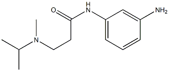 N-(3-aminophenyl)-3-[isopropyl(methyl)amino]propanamide Struktur