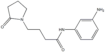 N-(3-aminophenyl)-4-(2-oxopyrrolidin-1-yl)butanamide Struktur