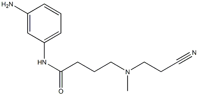 N-(3-aminophenyl)-4-[(2-cyanoethyl)(methyl)amino]butanamide Struktur