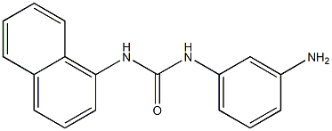 N-(3-aminophenyl)-N'-1-naphthylurea Struktur