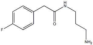 N-(3-aminopropyl)-2-(4-fluorophenyl)acetamide Struktur