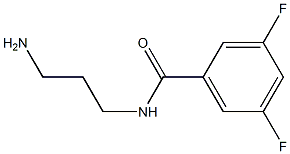 N-(3-aminopropyl)-3,5-difluorobenzamide Struktur