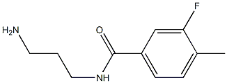 N-(3-aminopropyl)-3-fluoro-4-methylbenzamide Struktur