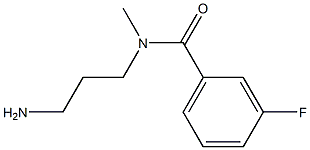 N-(3-aminopropyl)-3-fluoro-N-methylbenzamide Struktur