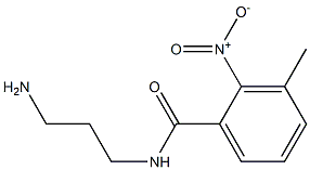 N-(3-aminopropyl)-3-methyl-2-nitrobenzamide Struktur