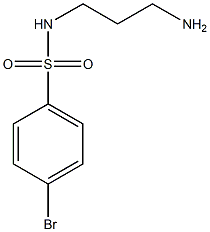 N-(3-aminopropyl)-4-bromobenzenesulfonamide Struktur