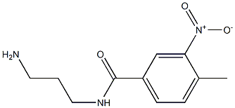 N-(3-aminopropyl)-4-methyl-3-nitrobenzamide Struktur