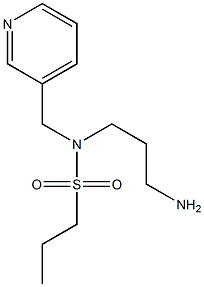 N-(3-aminopropyl)-N-(pyridin-3-ylmethyl)propane-1-sulfonamide Struktur