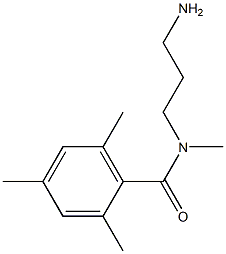 N-(3-aminopropyl)-N,2,4,6-tetramethylbenzamide Struktur