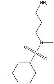 N-(3-aminopropyl)-N,3-dimethylpiperidine-1-sulfonamide Struktur