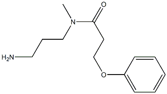 N-(3-aminopropyl)-N-methyl-3-phenoxypropanamide Struktur