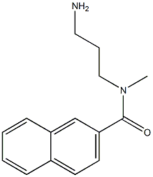 N-(3-aminopropyl)-N-methylnaphthalene-2-carboxamide Struktur