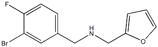 N-(3-bromo-4-fluorobenzyl)-N-(2-furylmethyl)amine Struktur