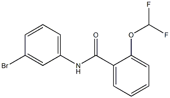 N-(3-bromophenyl)-2-(difluoromethoxy)benzamide Struktur