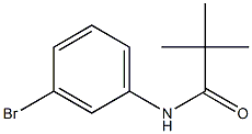 N-(3-bromophenyl)-2,2-dimethylpropanamide Struktur