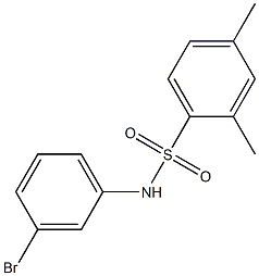 N-(3-bromophenyl)-2,4-dimethylbenzene-1-sulfonamide Struktur