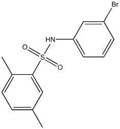 N-(3-bromophenyl)-2,5-dimethylbenzene-1-sulfonamide Struktur