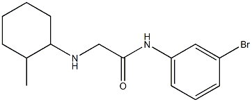 N-(3-bromophenyl)-2-[(2-methylcyclohexyl)amino]acetamide Struktur