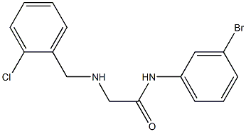 N-(3-bromophenyl)-2-{[(2-chlorophenyl)methyl]amino}acetamide Struktur