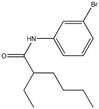 N-(3-bromophenyl)-2-ethylhexanamide Struktur