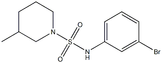 N-(3-bromophenyl)-3-methylpiperidine-1-sulfonamide Struktur