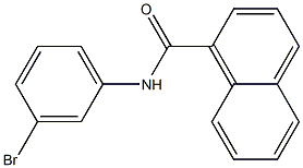 N-(3-bromophenyl)naphthalene-1-carboxamide Struktur