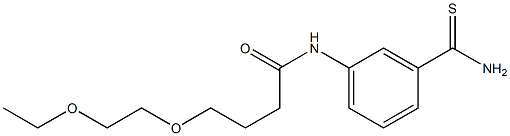 N-(3-carbamothioylphenyl)-4-(2-ethoxyethoxy)butanamide Struktur