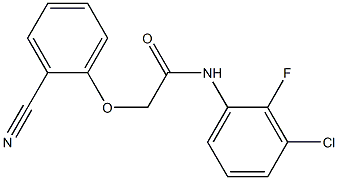 N-(3-chloro-2-fluorophenyl)-2-(2-cyanophenoxy)acetamide Struktur