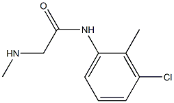 N-(3-chloro-2-methylphenyl)-2-(methylamino)acetamide Struktur