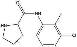 N-(3-chloro-2-methylphenyl)pyrrolidine-2-carboxamide Struktur