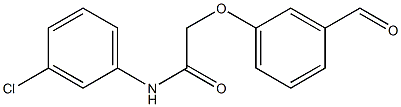 N-(3-chlorophenyl)-2-(3-formylphenoxy)acetamide Struktur