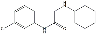 N-(3-chlorophenyl)-2-(cyclohexylamino)acetamide Struktur