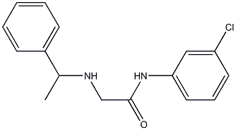 N-(3-chlorophenyl)-2-[(1-phenylethyl)amino]acetamide Struktur