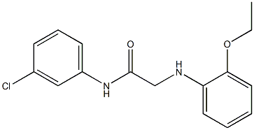 N-(3-chlorophenyl)-2-[(2-ethoxyphenyl)amino]acetamide Struktur