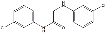 N-(3-chlorophenyl)-2-[(3-chlorophenyl)amino]acetamide Struktur