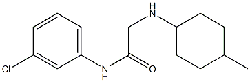 N-(3-chlorophenyl)-2-[(4-methylcyclohexyl)amino]acetamide Struktur