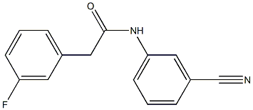 N-(3-cyanophenyl)-2-(3-fluorophenyl)acetamide Struktur