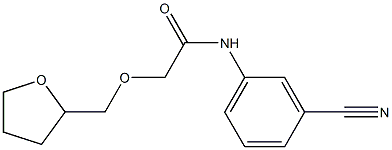 N-(3-cyanophenyl)-2-(oxolan-2-ylmethoxy)acetamide Struktur