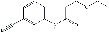 N-(3-cyanophenyl)-3-ethoxypropanamide Struktur